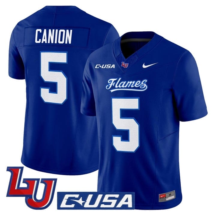 Elijah Canion Jersey #25 Liberty Flames 2025 Vapor Limited Stitched 2 Elijah Canion Jersey #25 Liberty Flames 2025 Vapor Limited Stitched - Image 2