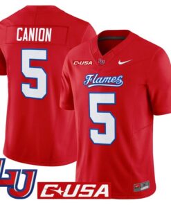 Elijah Canion Jersey 25 Liberty Flames 2025 Vapor Limited Stitched Red