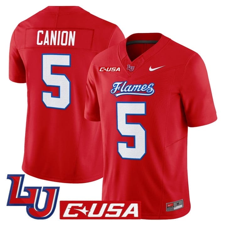 Elijah Canion Jersey #25 Liberty Flames 2025 Vapor Limited Stitched 5 Elijah Canion Jersey #25 Liberty Flames 2025 Vapor Limited Stitched - Image 5