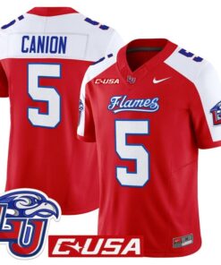 Elijah Canion Jersey 25 Liberty Flames 2025 Vapor Limited Stitched Red Alter