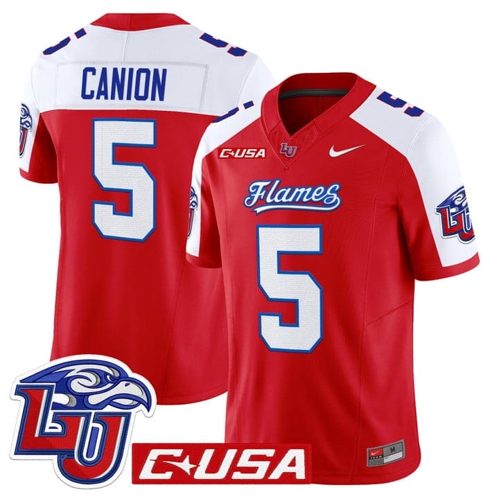 Elijah Canion Jersey #25 Liberty Flames 2025 Vapor Limited Stitched 4 Elijah Canion Jersey #25 Liberty Flames 2025 Vapor Limited Stitched - Image 4