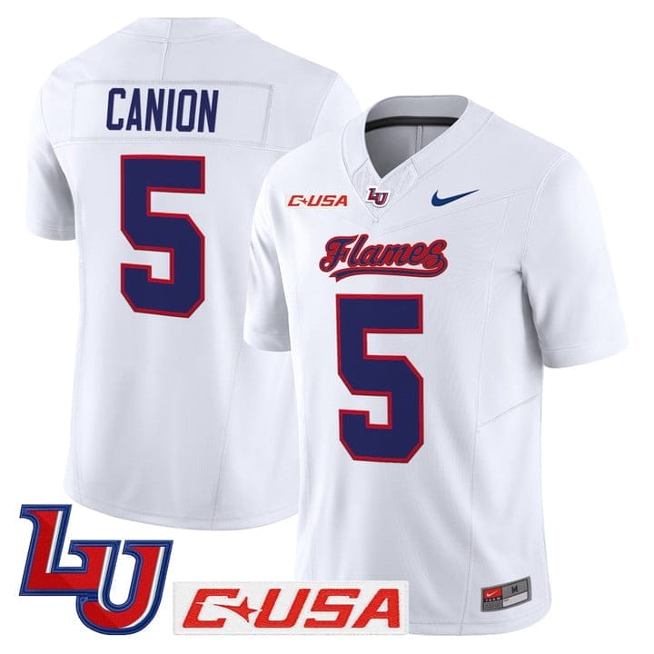 Elijah Canion Jersey #25 Liberty Flames 2025 Vapor Limited Stitched 1 Elijah Canion Jersey #25 Liberty Flames 2025 Vapor Limited Stitched