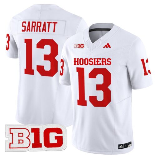 Elijah Sarratt Jersey #13 Indiana Hoosiers 2025 Limited Stitched - Image 2