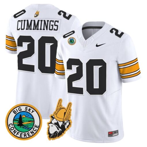 Elisha Cummings Jersey #20 Idaho Vandals 1975 Throwback Limited Stitched - Image 2