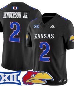 Emmanuel Henderson Jr Jersey #2 Kansas Jayhawks 2025 Limited Stitched