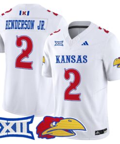 Alternative view of Emmanuel Henderson Jr Jersey #2 Kansas Jayhawks 2025 Limited Stitched