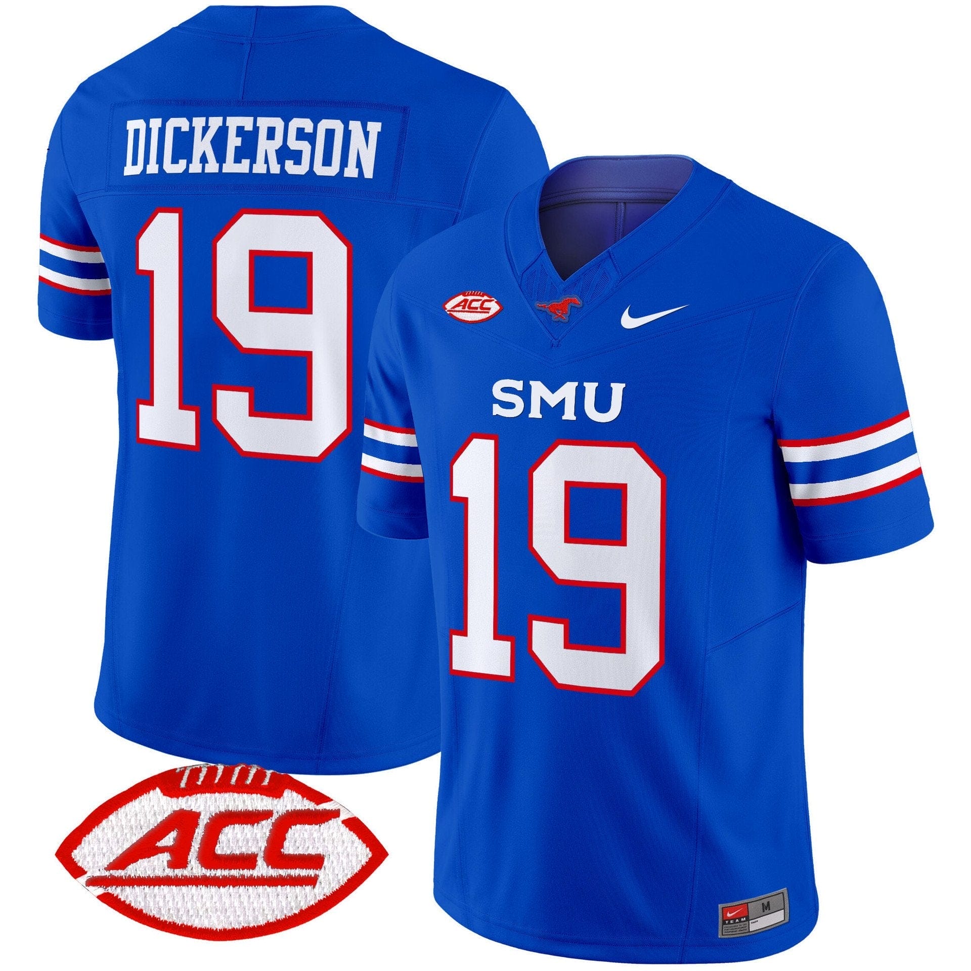 Eric Dickerson Jersey #19 SMU Mustangs 2025 Vapor Limited Stitched - Image 3