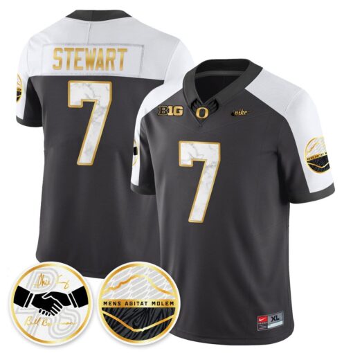 Evan Stewart Jersey #7 Oregon Ducks 2025 Shoe Duck Stitched - Image 3