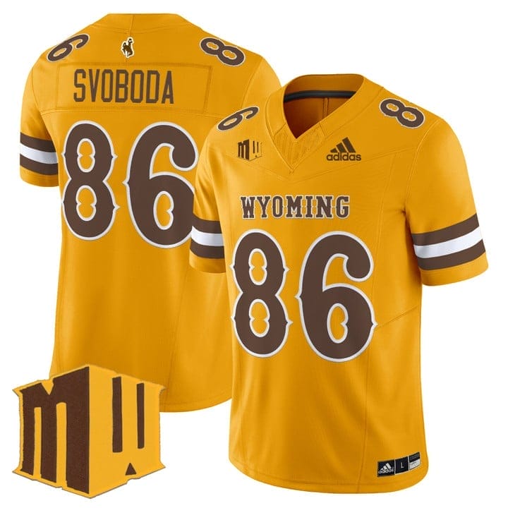 Evan Svoboda Jersey #86 Wyoming Cowboys 2025 Vapor Limited Stitched - Image 5