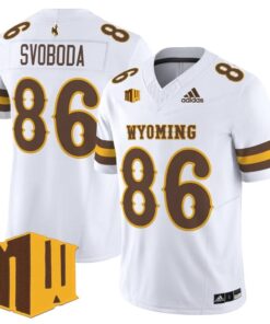 Evan Svoboda Jersey #86 Wyoming Cowboys 2025 Vapor Limited Stitched