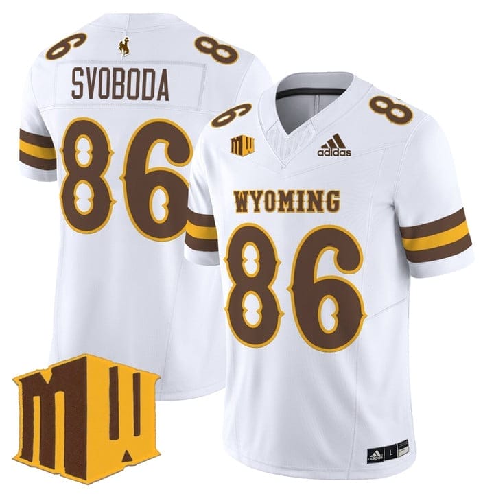 Evan Svoboda Jersey #86 Wyoming Cowboys 2025 Vapor Limited Stitched