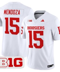 Fernando Mendoza Jersey 15 Indiana Hoosiers 2025 Limited Stitched White