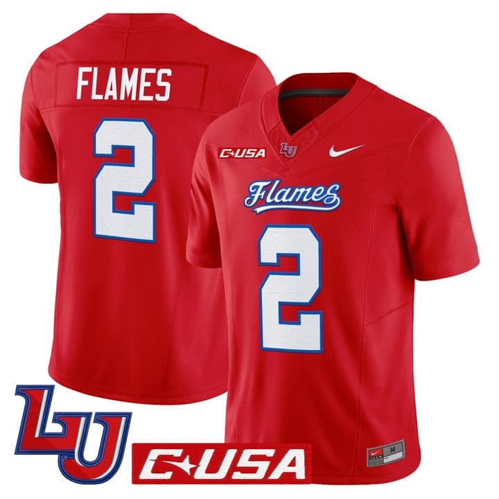 Flames Jersey #2 Liberty Flames 2025 Vapor Limited Stitched 5 Flames Jersey #2 Liberty Flames 2025 Vapor Limited Stitched - Image 5