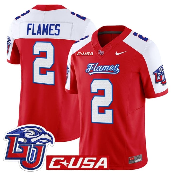 Flames Jersey #2 Liberty Flames 2025 Vapor Limited Stitched 4 Flames Jersey #2 Liberty Flames 2025 Vapor Limited Stitched - Image 4