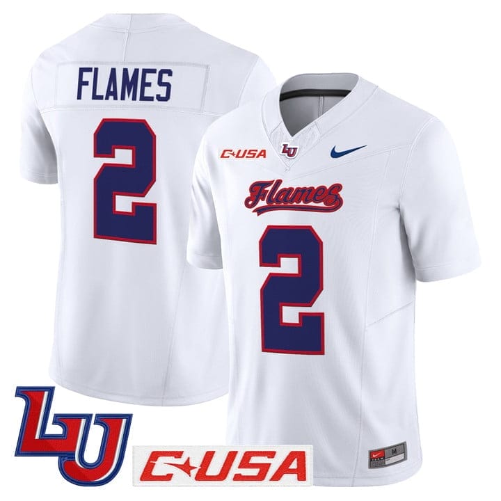 Flames Jersey #2 Liberty Flames 2025 Vapor Limited Stitched 1 Flames Jersey #2 Liberty Flames 2025 Vapor Limited Stitched
