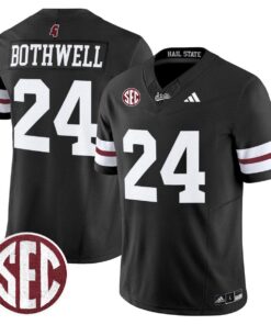 Fluff Bothwell Jersey #24 Mississippi State Bulldogs Dark Mode
