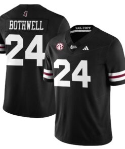 Fluff Bothwell Jersey #24 Mississippi State Football Darkness 2025 Stitched