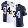 FrancoHarrisJersey 34PennStateNittanyLionsSplitVaporLimitedStitched