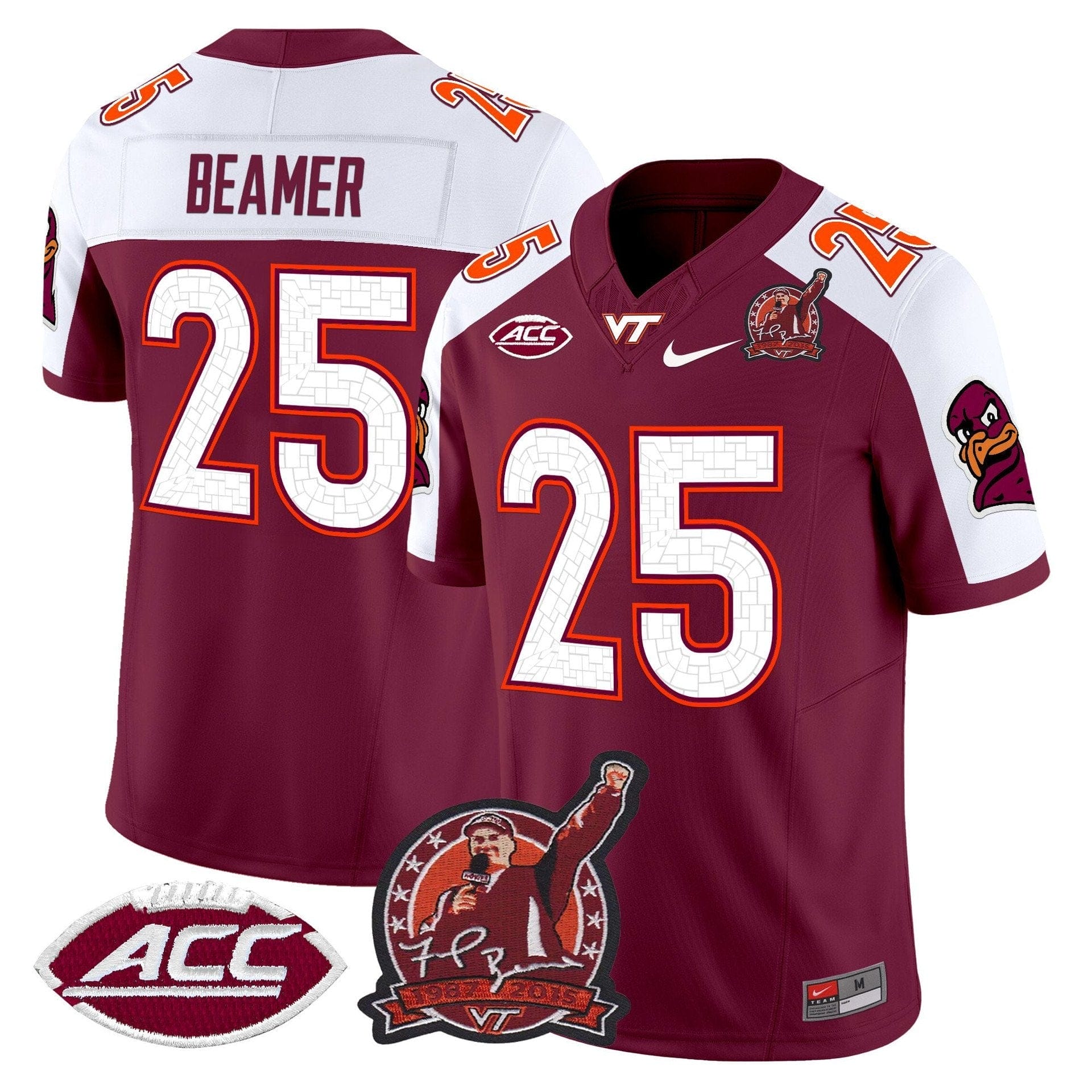 Frank Beamer Jersey #25 Virginia Tech Hokies Coach Frank Beamer 2025 2 Frank Beamer Jersey #25 Virginia Tech Hokies Coach Frank Beamer 2025 - Image 2