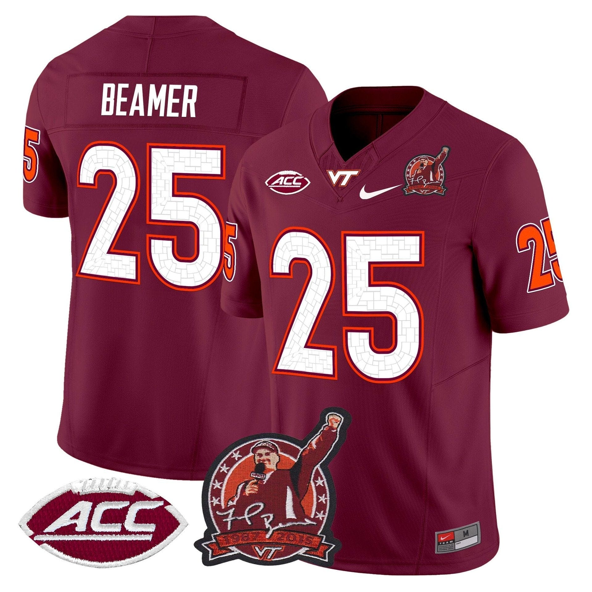 Frank Beamer Jersey #25 Virginia Tech Hokies Coach Frank Beamer 2025 3 Frank Beamer Jersey #25 Virginia Tech Hokies Coach Frank Beamer 2025 - Image 3