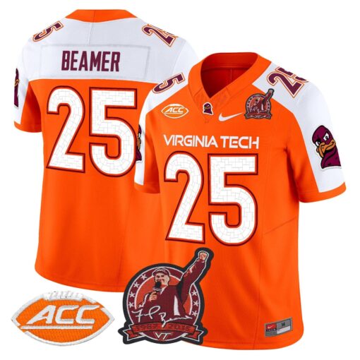 Frank Beamer Jersey #25 Virginia Tech Hokies Coach Frank Beamer 2025 - Image 4