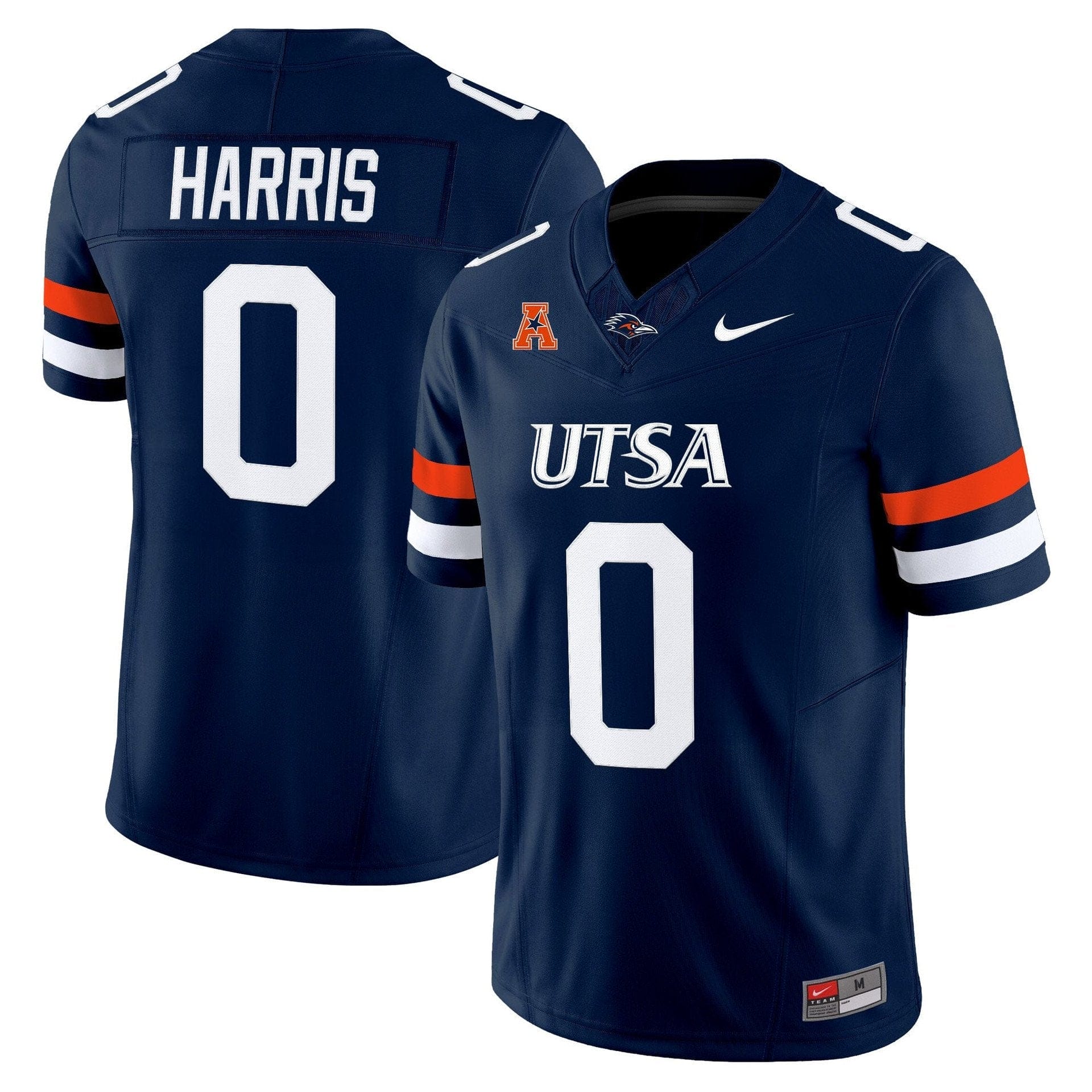 Frank Harris Jersey #0 UTSA Roadrunners 2025 Vapor Limited Stitched - Image 2