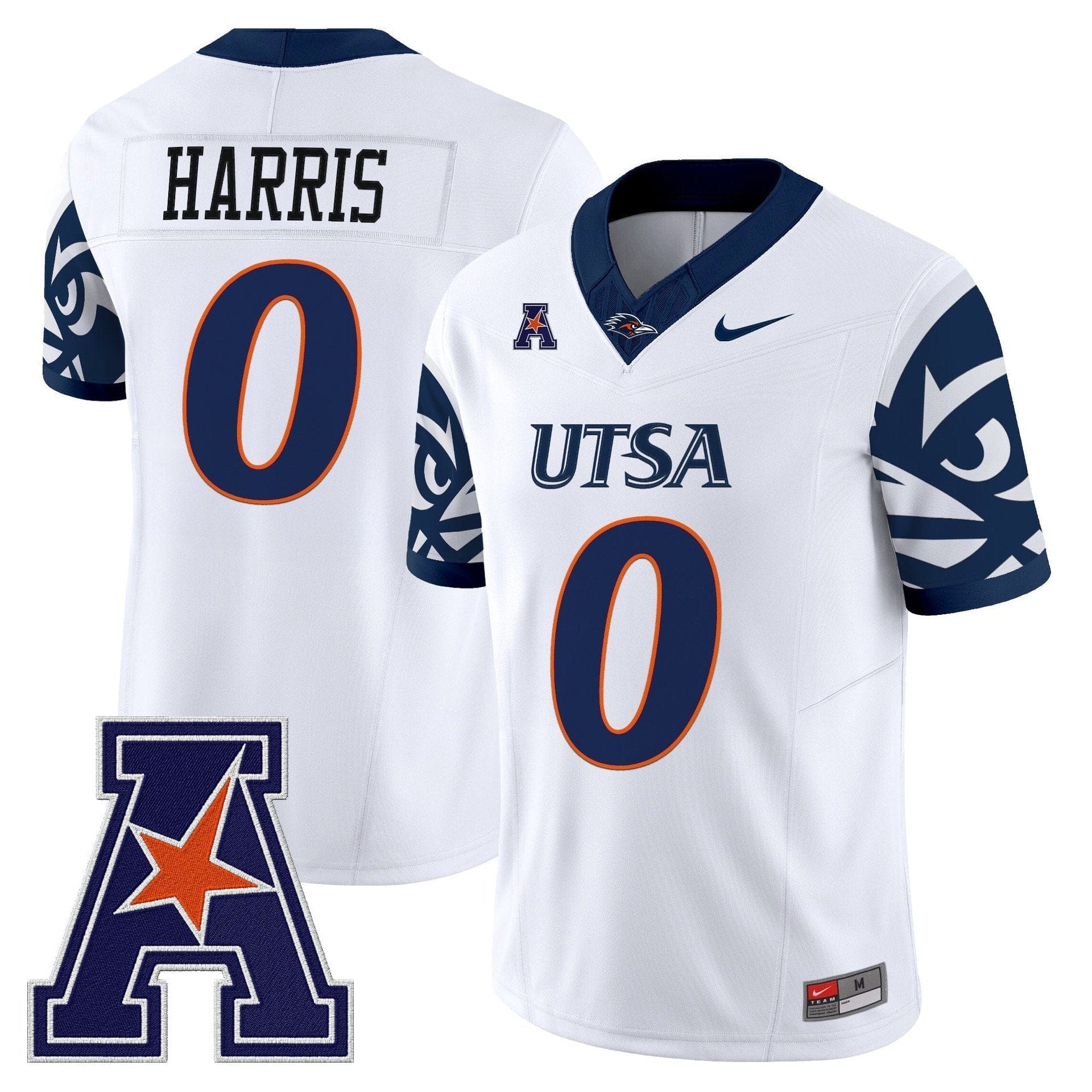 Frank Harris Jersey #0 UTSA Roadrunners 2025 Vapor Limited V2 Stitched