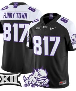 Funky Town Jersey 817 TCU Horned Frogs 2025 Vapor Limited Stitched Black Alter