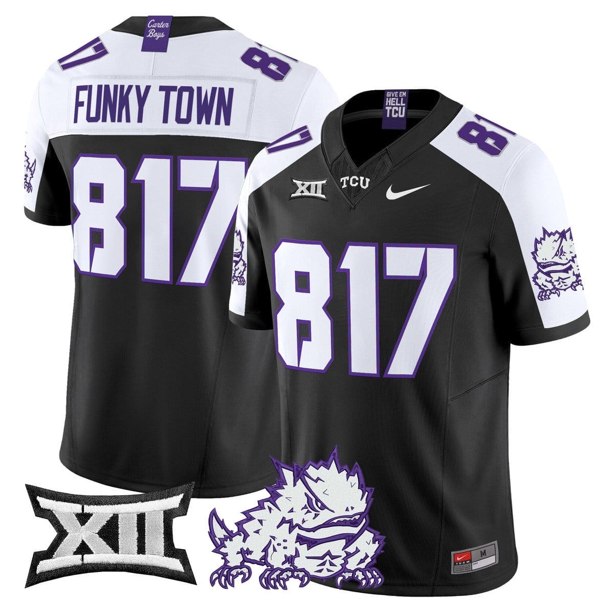 Funky Town Jersey #817 TCU Horned Frogs 2025 Vapor Limited Stitched 3 Funky Town Jersey #817 TCU Horned Frogs 2025 Vapor Limited Stitched - Image 3
