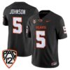 Gabarri Johnson Jersey 5 Oregon State Beavers 2025 Limited Stitched Black