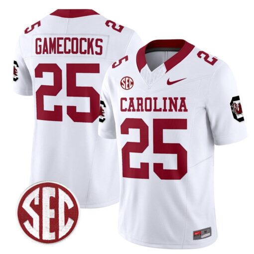 Gamecocks Jersey #25 Carolina 1980 Throwback Rebrand 2026 Stitched - Image 2