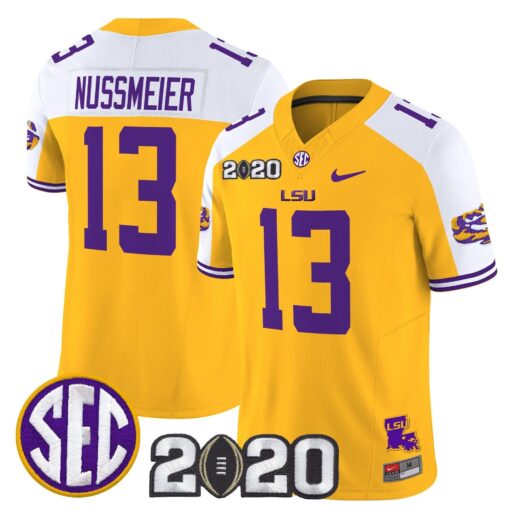 Garrett Nussmeier Jersey #13 LSU Tigers 2020 National Champions - Image 2