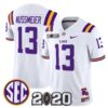 Garrett Nussmeier Jersey 13 LSU Tigers 2020 National Champions White
