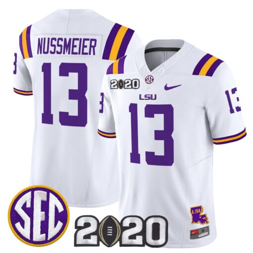 Garrett Nussmeier Jersey #13 LSU Tigers 2020 National Champions