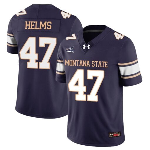 George Helms Jersey #47 Montana State Bobcat Football 2025 Stitched - Image 3