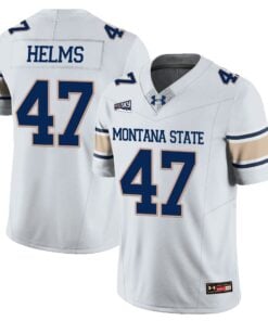 Alternative view of George Helms Jersey #47 Montana State Bobcat Football 2025 Stitched