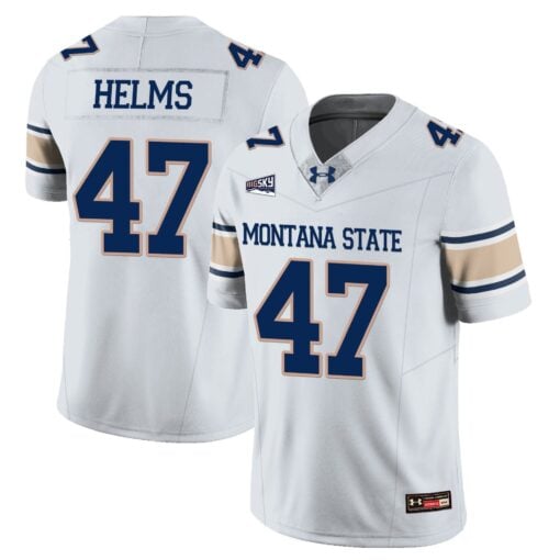 George Helms Jersey #47 Montana State Bobcat Football 2025 Stitched - Image 2