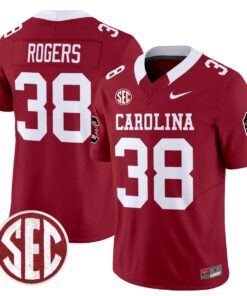 George Rogers Jersey 38 Carolina 1980 Throwback Rebrand 2026 Stitched Garnet