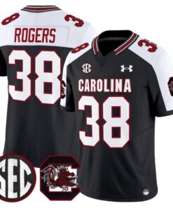 George Rogers Jersey 38 South Carolina Gamecocks 2025 Stitched Black Alternate
