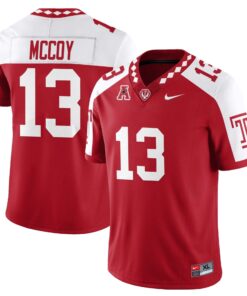 Gevani McCoy Jersey 13 Temple Football 2025 Vapor Limited Stitched Alternate