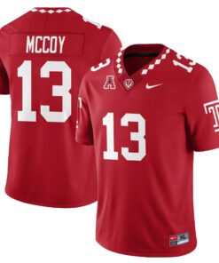 Gevani McCoy Jersey #13 Temple Football 2025 Vapor Limited Stitched