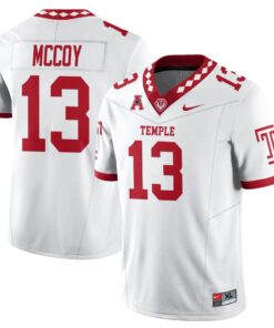 Alternative view of Gevani McCoy Jersey #13 Temple Football 2025 Vapor Limited Stitched