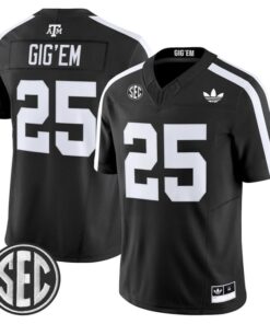 Gig'Em Jersey #25 Texas A&M Aggies 2025 Vapor Limited V2 Stitched