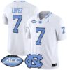 Gio Lopez Jersey #7 North Carolina Tar Heels 2025 Limited Stitched 6 Gio Lopez Jersey 7 North Carolina Tar Heels 2025 Limited Stitched White f54133f5 4a21 4389 8de4 1ae1a5e748e9