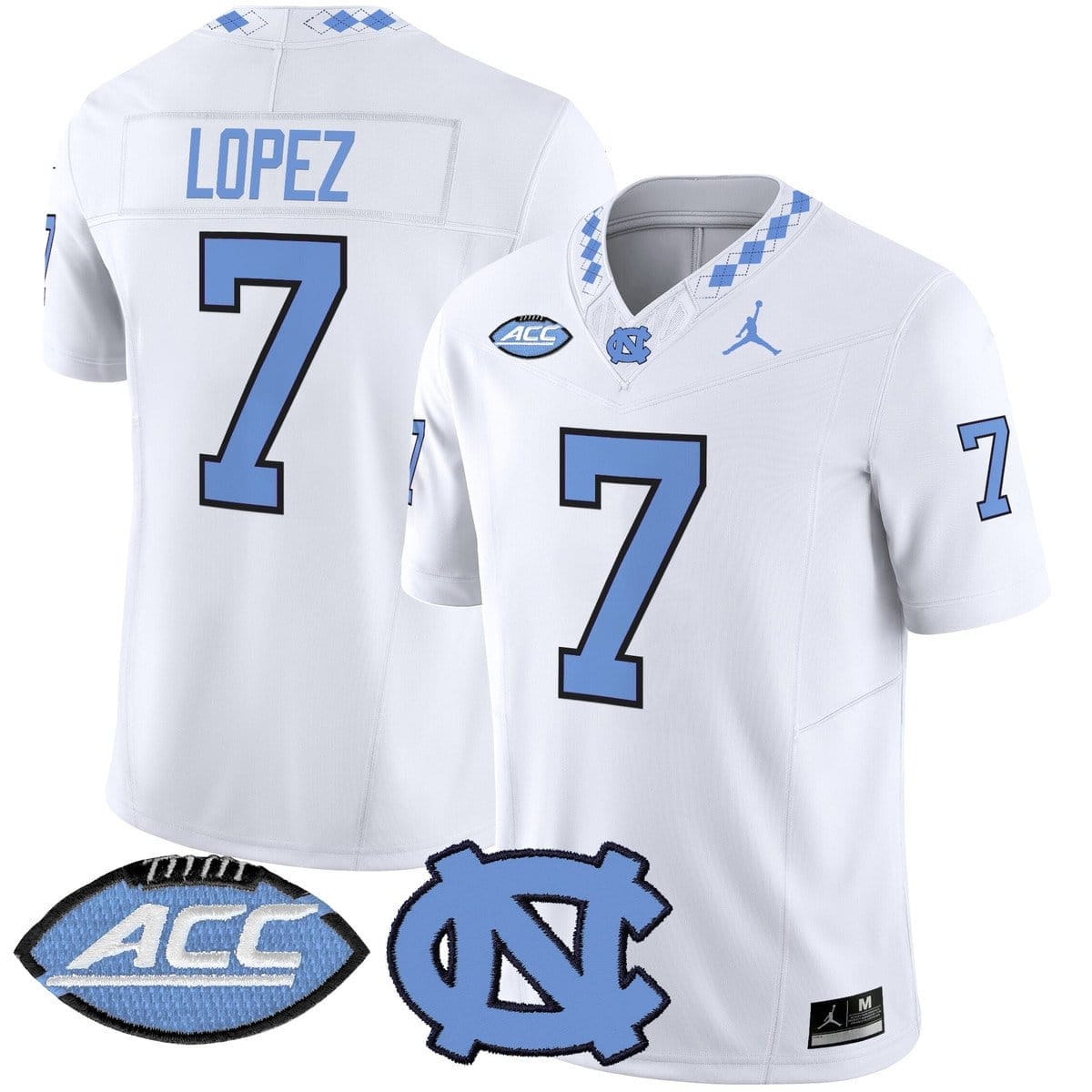 Gio Lopez Jersey #7 North Carolina Tar Heels 2025 Limited Stitched 1 Gio Lopez Jersey #7 North Carolina Tar Heels 2025 Limited Stitched