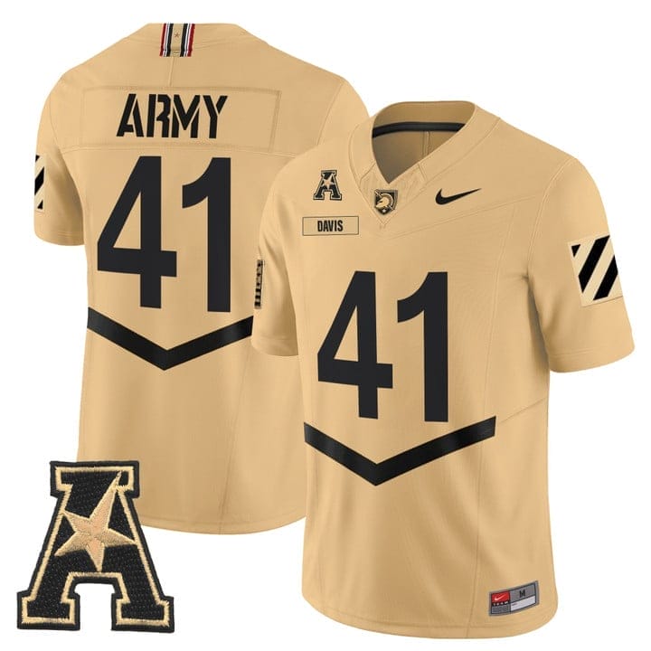 Glenn Davis Jersey #41 Army Black Knights 2025 Vapor Stitched - Image 4