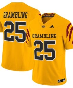Grambling Jersey 25 Grambling Tigers 2025 Vapor Limited Stitched Gold