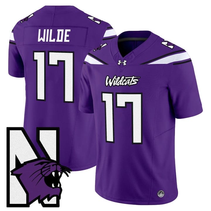 Griffin Wilde Jersey #17 Northwestern Wildcats Honoring 95 Vapor Limited Stitched 3 Griffin Wilde Jersey #17 Northwestern Wildcats Honoring 95 Vapor Limited Stitched - Image 3