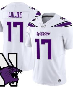 Griffin Wilde Jersey #17 Northwestern Wildcats Honoring 95 Vapor Limited Stitched 9 Griffin Wildeing 95 Stitched White