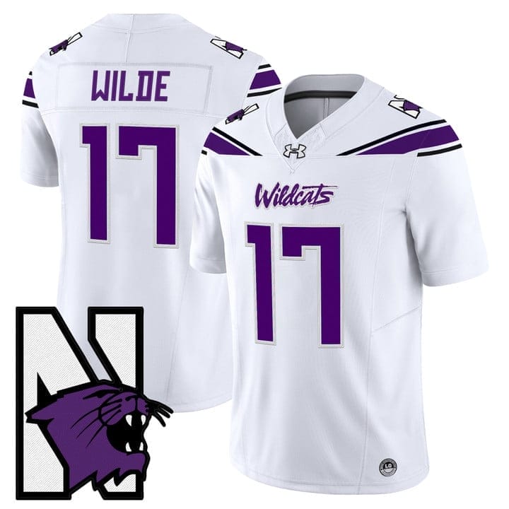 Griffin Wilde Jersey #17 Northwestern Wildcats Honoring 95 Vapor Limited Stitched 5 Griffin Wilde Jersey #17 Northwestern Wildcats Honoring 95 Vapor Limited Stitched - Image 5
